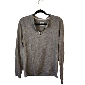 rag & bone Long Sleeve Gray Henly Size L